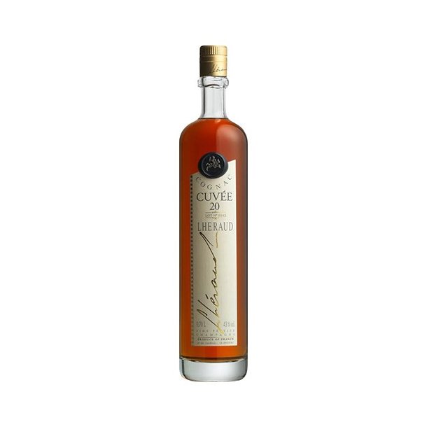 Cognac Lh&eacute;raud 20 rs Fine Petite Champagne - 42% 70 cl.