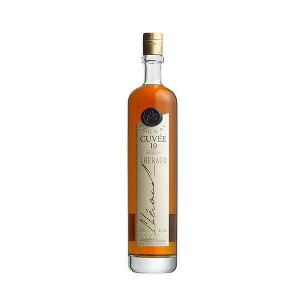 Cognac Lh&eacute;raud Cuv&eacute;e 10 rs Fine Petite Champagne - 42% 70 cl.