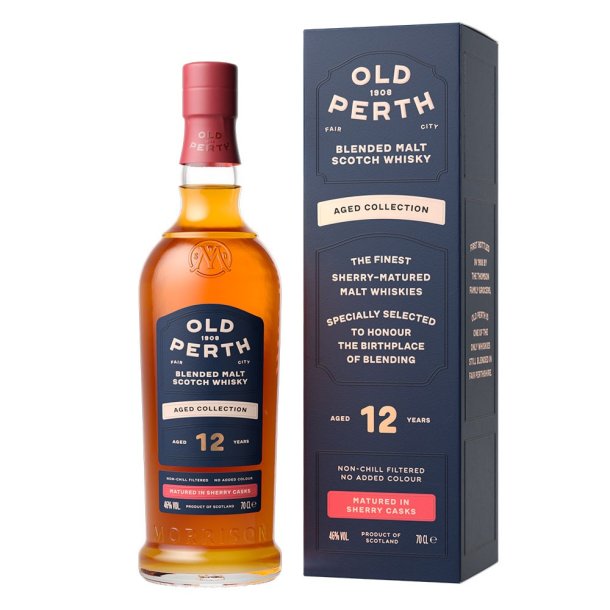 Old Perth Aged 12 Years Blended Malt Scotch Sherry Matured Whisky